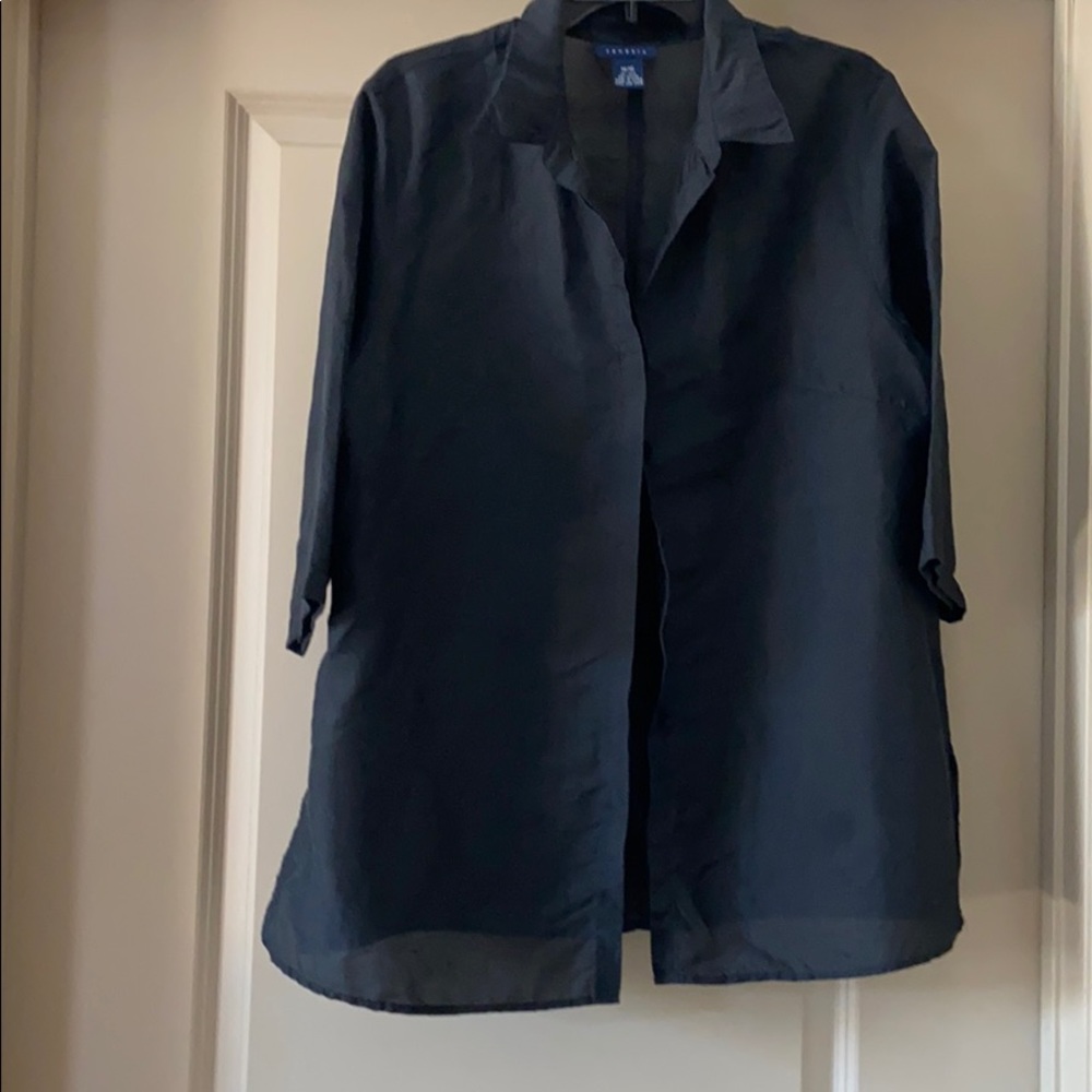 Venezia black button down shirt